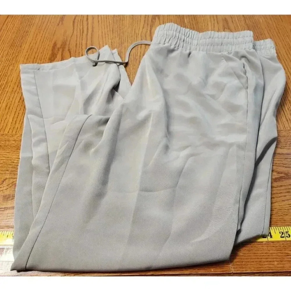 Apt. 9 Khaki Beige Slinky Drawstring Pants Size XL